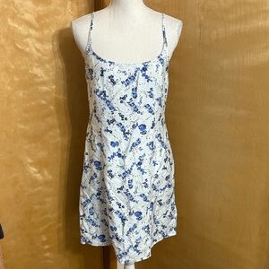 NWT A New Day Woven Blue Floral Mini Dress Size 8